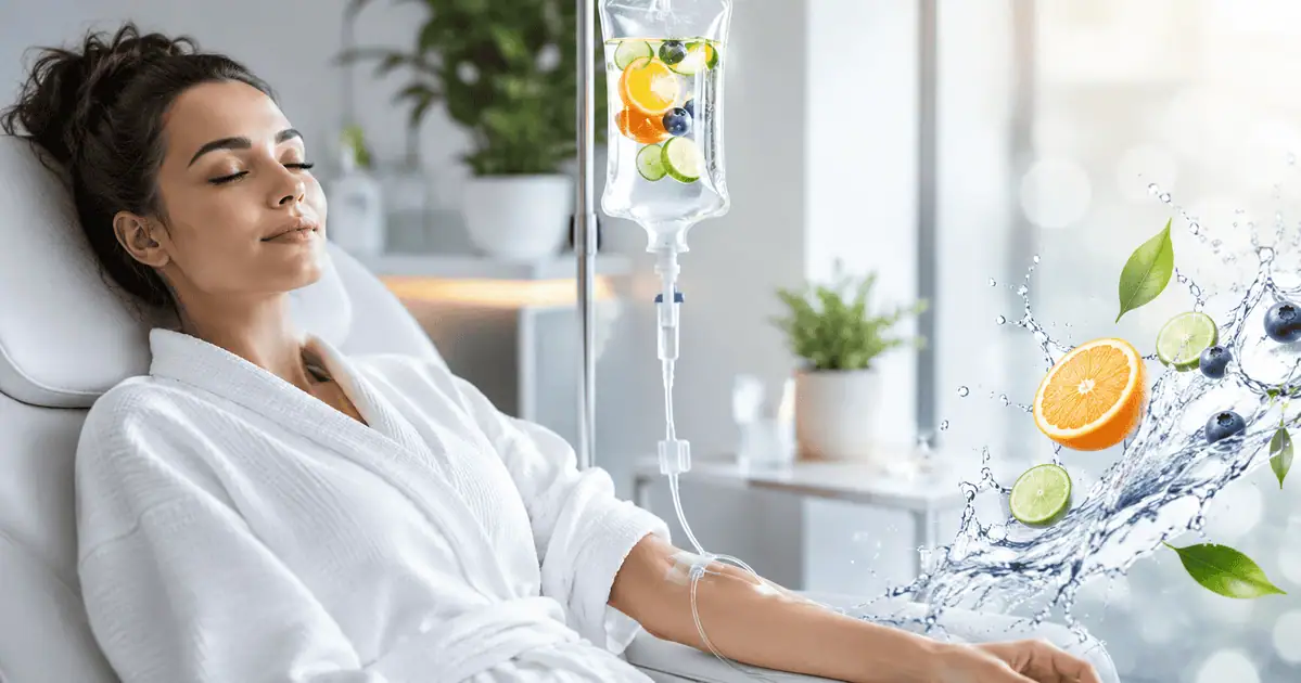 IV therapy treatment for hydration and energy